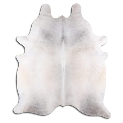 grey brindle cowhide rug - L