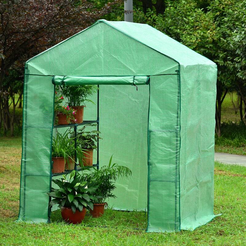 Genesis 56" Wide Portable Walk In Greenhouse with Cover