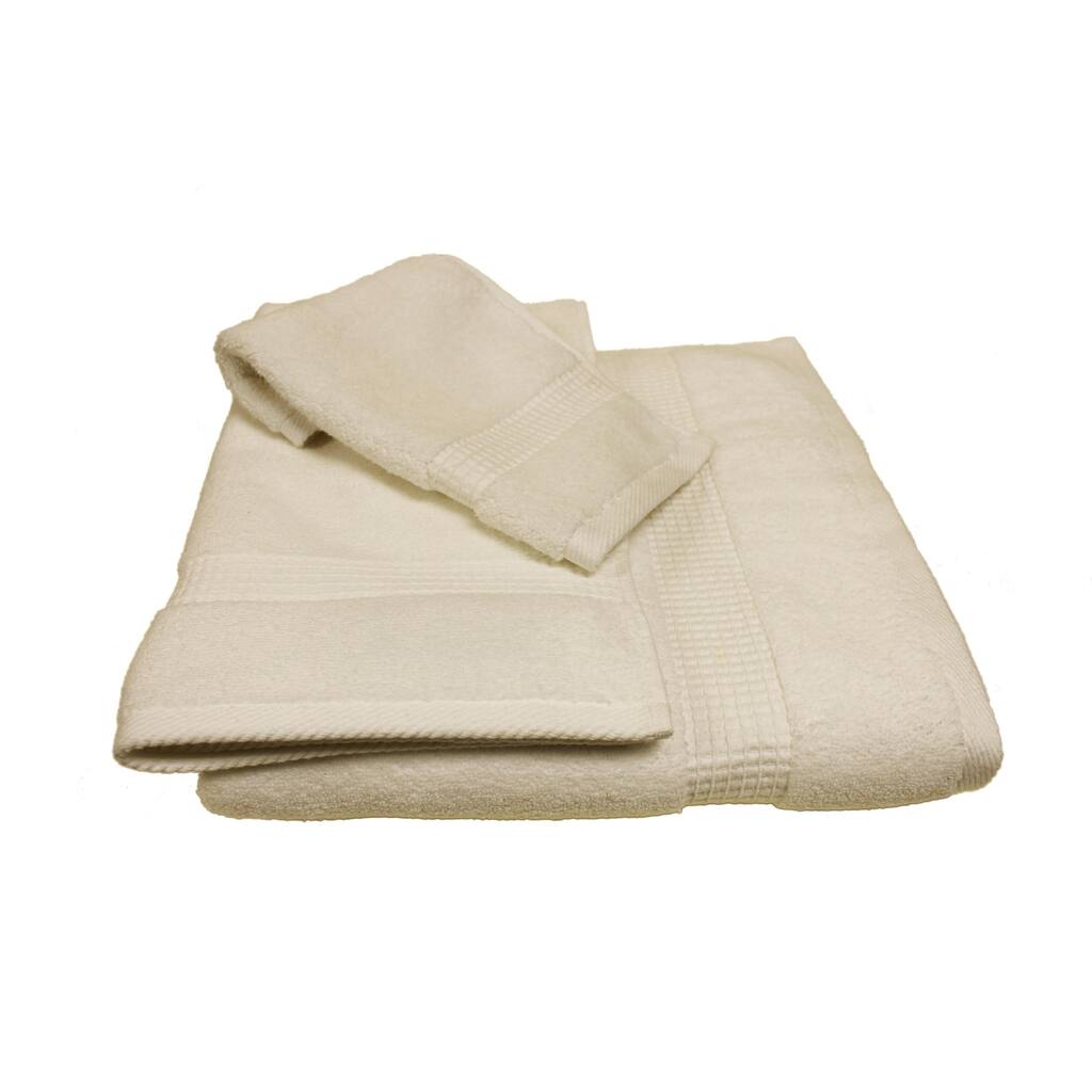 Olivia Quido Zero Twist 3-piece Towel Set - Ecru