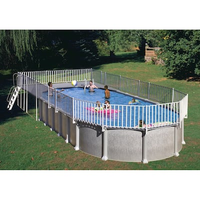Above Ground End Deck (For 18 x 33 Oval Pool)