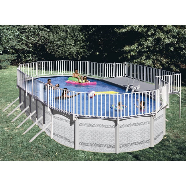 Above Ground Poolside Deck (For 15 x 30 Oval Pool)