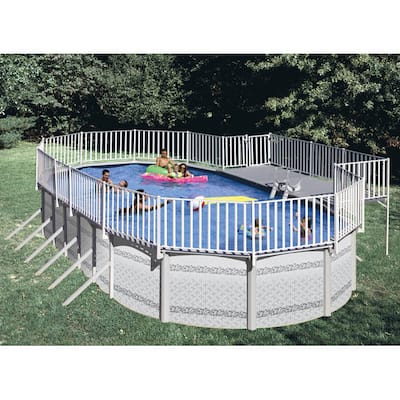 Above Ground Poolside Deck (For 18 x 33 Oval Pool)