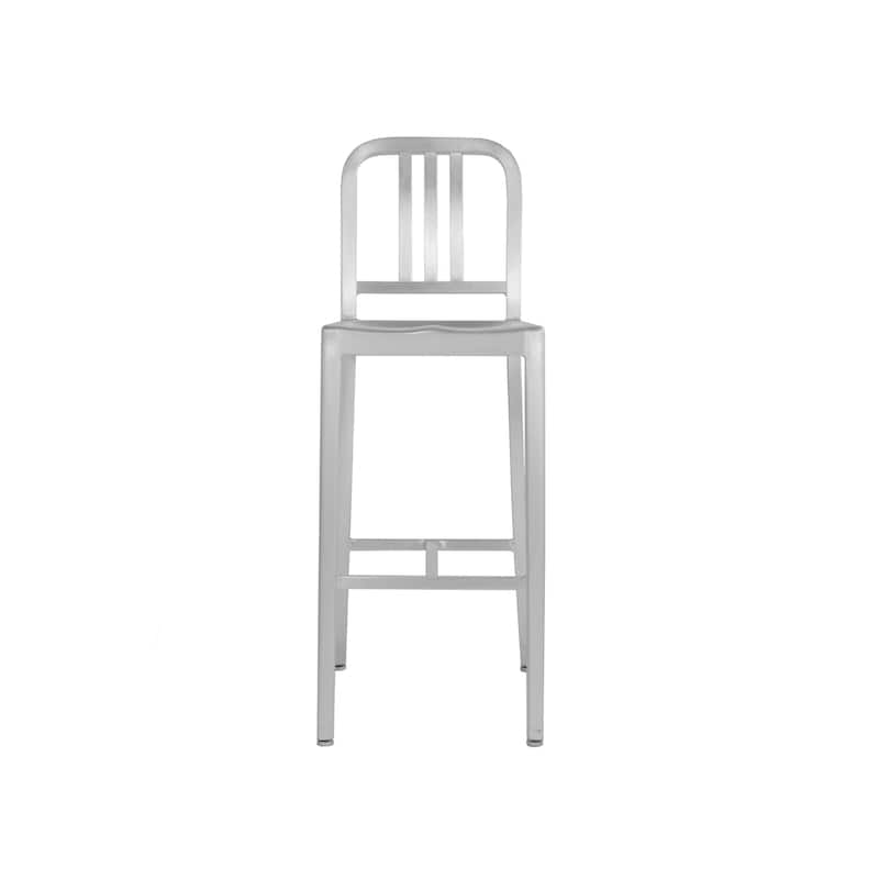Army Modern Aluminum Slat Back Bar Stool (24-inch/ 29-inch)