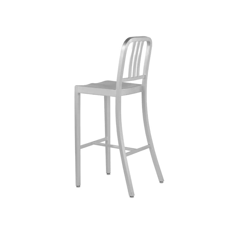 Army Modern Aluminum Slat Back Bar Stool (24-inch/ 29-inch)