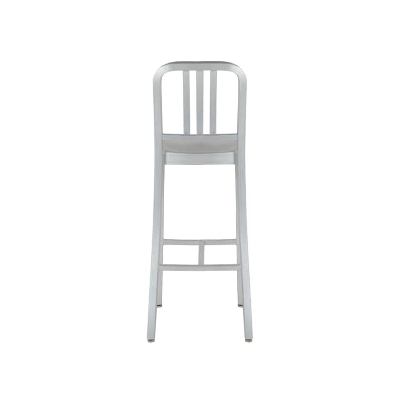 Army Modern Aluminum Slat Back Bar Stool (24-inch/ 29-inch)