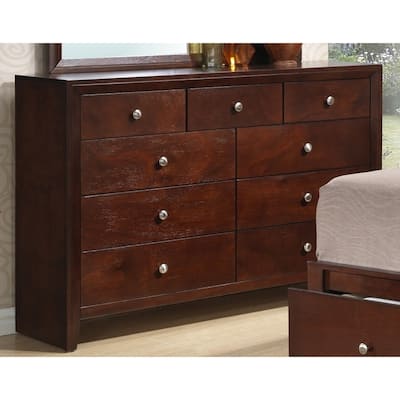 Buy Size 9 Drawer Cherry Finish Dressers Chests Online At