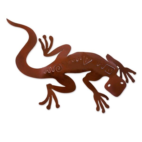 Shop Handmade Spying Gecko Iron Wall Art Mexico Overstock 3067442