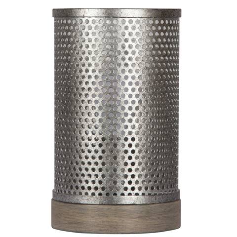 Adesso Steel Mesh Industrial Table Lantern