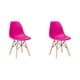 preview thumbnail 9 of 14, Mid-Century Modern Eiffel Style Kids Chair with Wood Legs