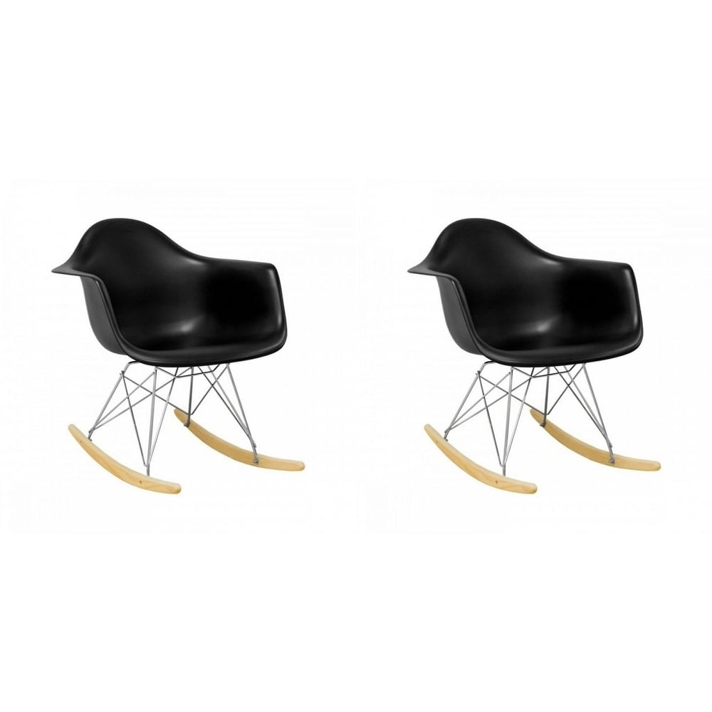 Porch Den Old Weir Mid-Century Bucket Eiffel Style Rocking