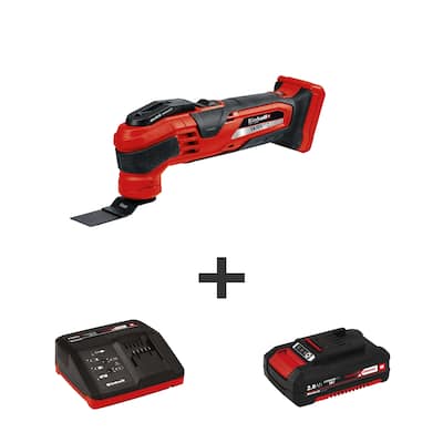 Einhell Varrito 18-Volt Power X-Change Cordless Oscillating Multi-Tool Kit | W/ 2.0-Ah Battery and Fast Charger