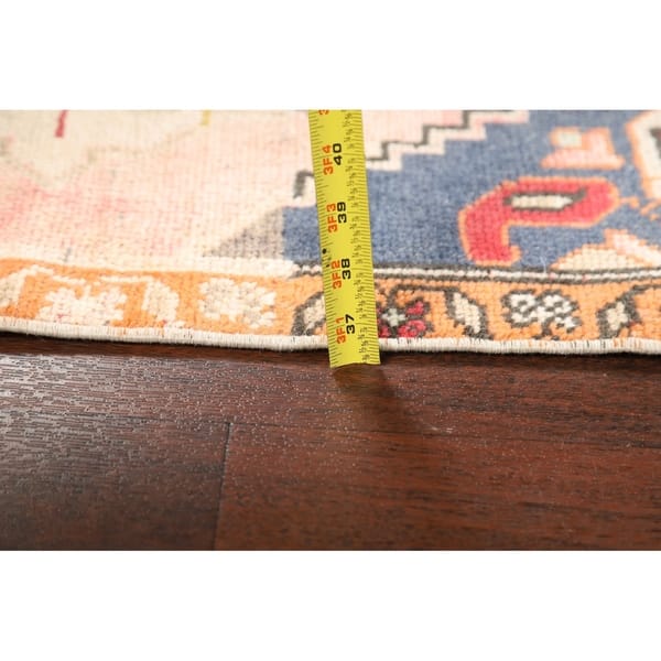 Set of 2 Anatolian Turkish Area Rugs Handmade Geometric Carpet - 1'10 ...