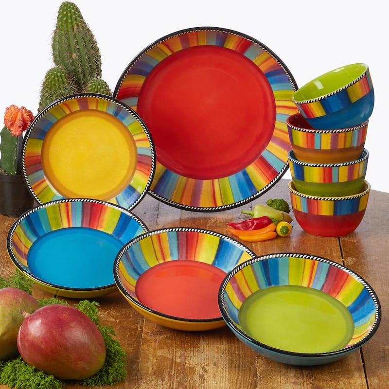 Certified International Sierra 9-inch Soup/Pasta Bowls (Set of 4)