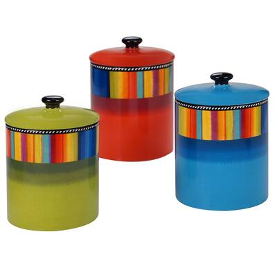 Certified International Sierra 3-piece Canister Set