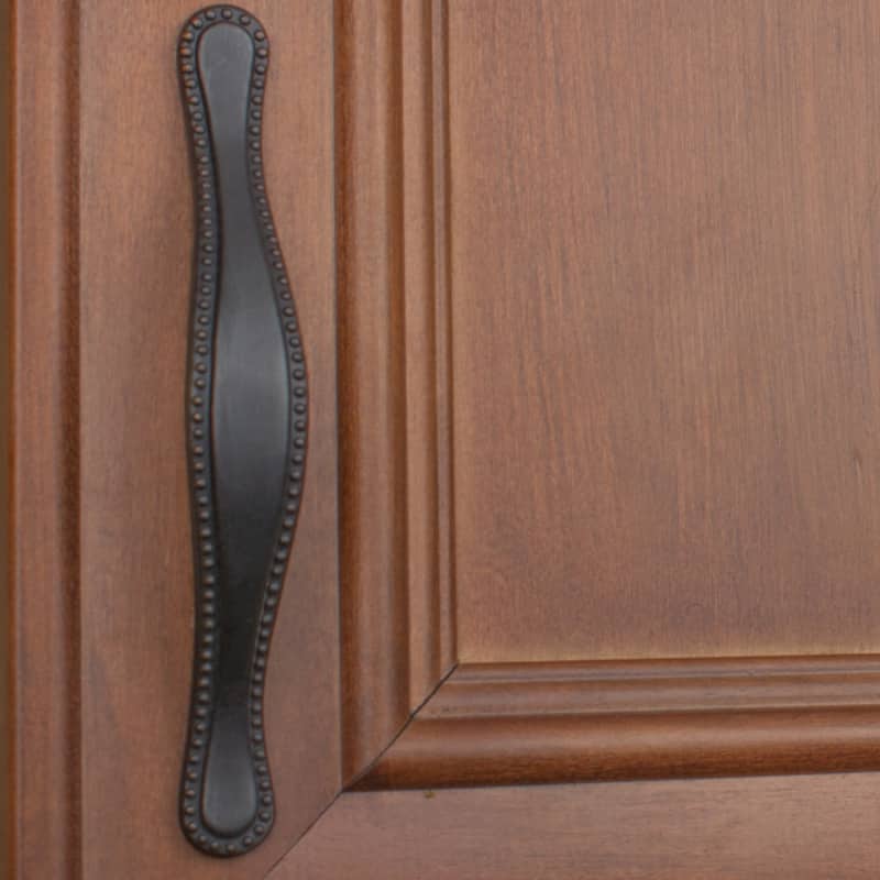 GlideRite 5-Pack 3 Inch Center Oil Rubbed Bronze Beaded Cabinet Pulls - Oil Rubbed Bronze
