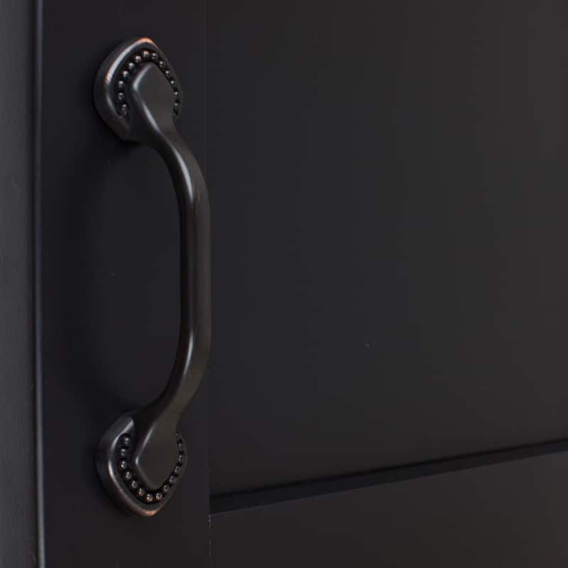 GlideRite 5-Pack 3 in. Center Beaded Spade Rubbed Bronze Cabinet Pull - Oil Rubbed Bronze