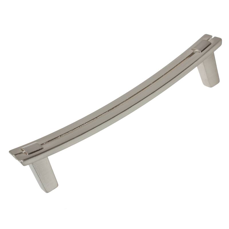 GlideRite 5-Pack 5 in. Center Dual Bar Satin Nickel Cabinet Pulls - Satin Nickel