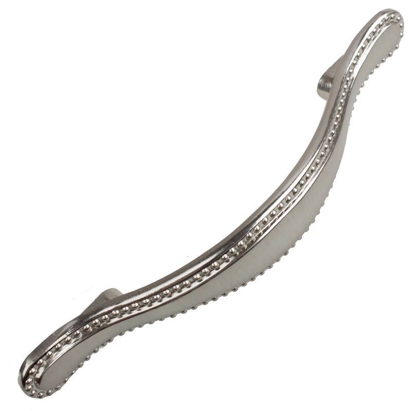 GlideRite 5-Pack 3 Inch Center Satin Nickel Beaded Cabinet Pulls - Satin Nickel