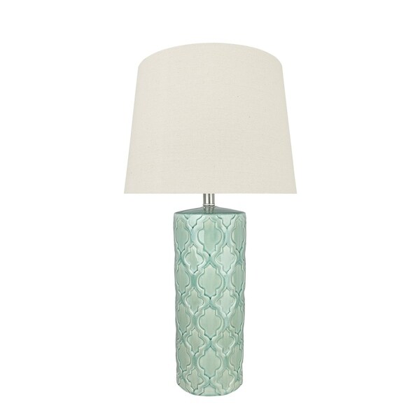 table lamp green glass