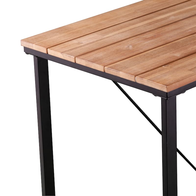 SEI Furniture Venmore Natural Acacia Wood Outdoor Pub Table