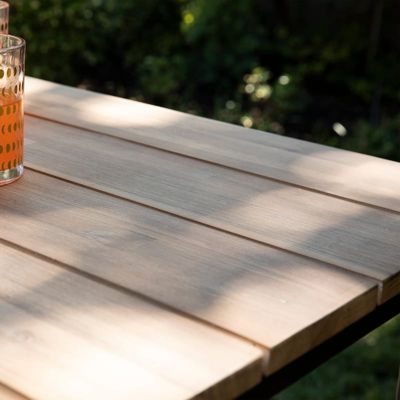 SEI Furniture Venmore Natural Acacia Wood Outdoor Pub Table