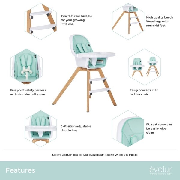 2 in 1 high chair