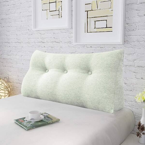 Shop Wowmax Bed Rest Wedge Bolster Reading Pillow Off White Daybed