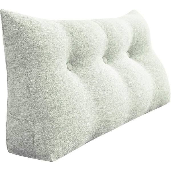Shop Wowmax Bed Rest Wedge Bolster Reading Pillow Off White Daybed