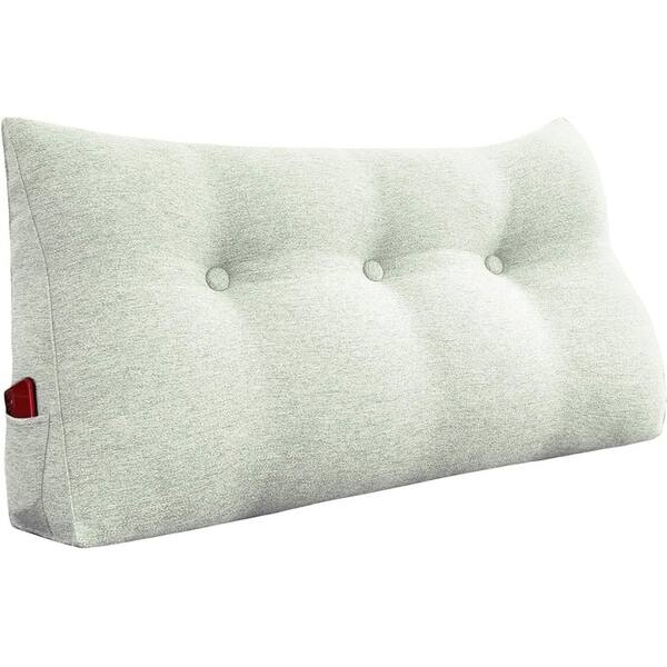 Shop Wowmax Bed Rest Wedge Bolster Reading Pillow Off White Daybed