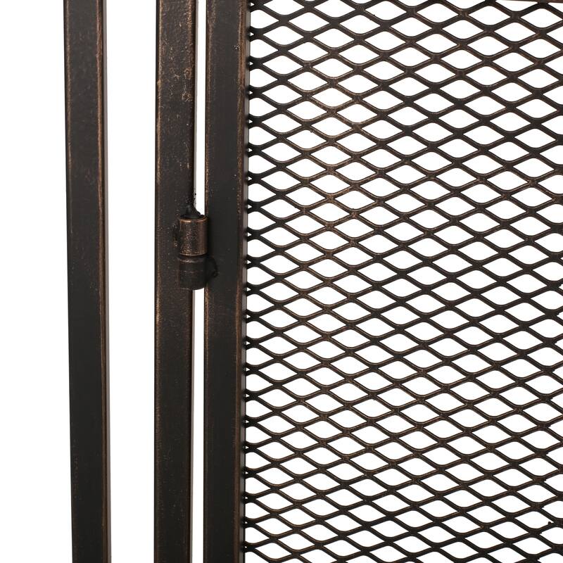 Cartwright Modern Iron Fireplace Screen by Christopher Knight Home - 30.50" H x 40.00" W and is 10.25" D
