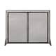 preview thumbnail 7 of 11, Cartwright Modern Iron Fireplace Screen by Christopher Knight Home - 30.50" H x 40.00" W and is 10.25" D Black Brushed Gold