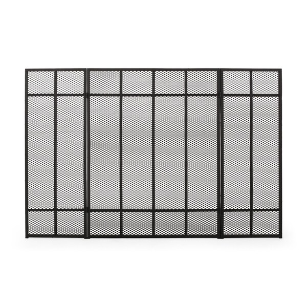 Shop Capaum Modern Iron Fireplace Screen By Christopher Knight