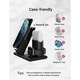 Thumbnail 5, 3 in 1 Wireless Charger Apple Watch and AirPods Charging Station iWatch & EarPod Charging Dock 7.5W Fast Charging - Black. Changes active main hero.