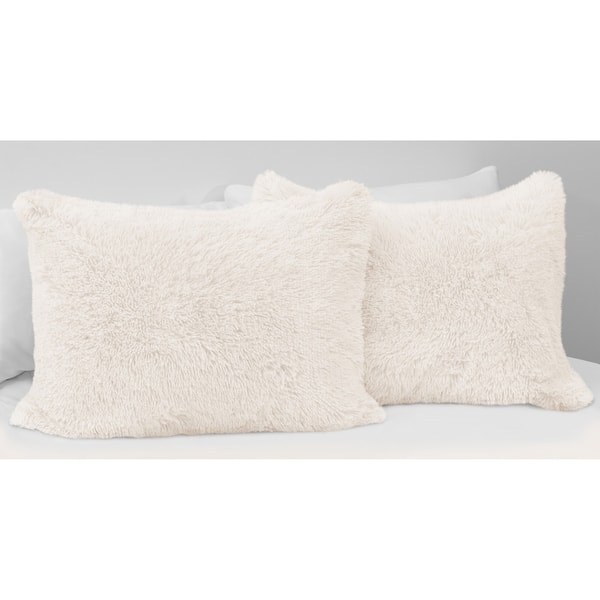 Shop Sweet Jojo Designs White Boho Faux Fur 3pc Queen Size Duvet