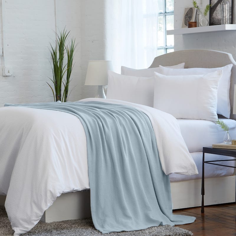 Luxurious Ringspun Cotton Lightweight Bed Blanket