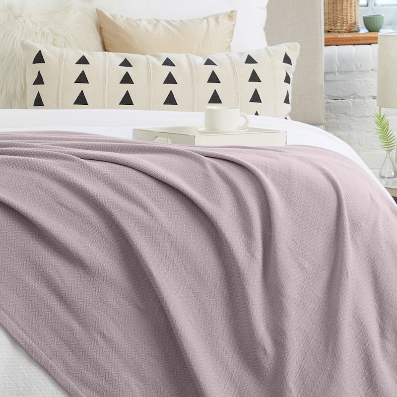 Luxurious Ringspun Cotton Lightweight Bed Blanket