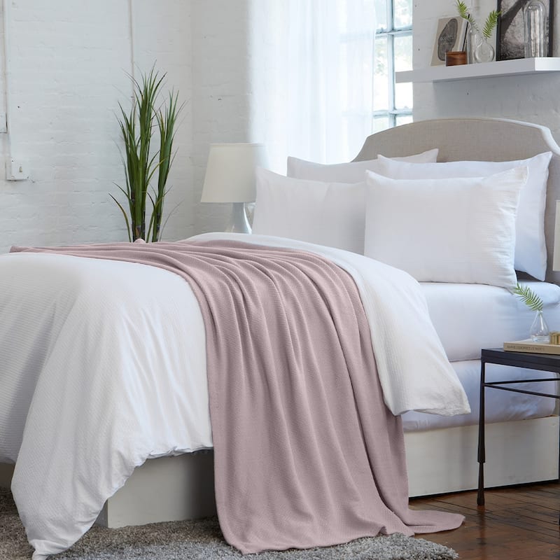 Luxurious Ringspun Cotton Lightweight Bed Blanket