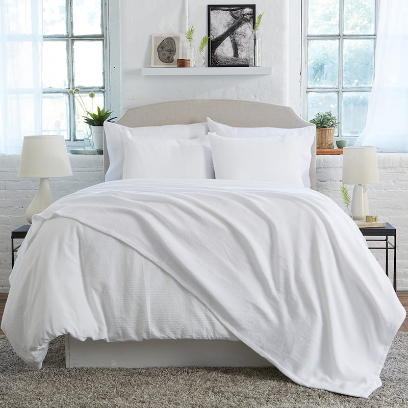 Luxurious Ringspun Cotton Lightweight Bed Blanket