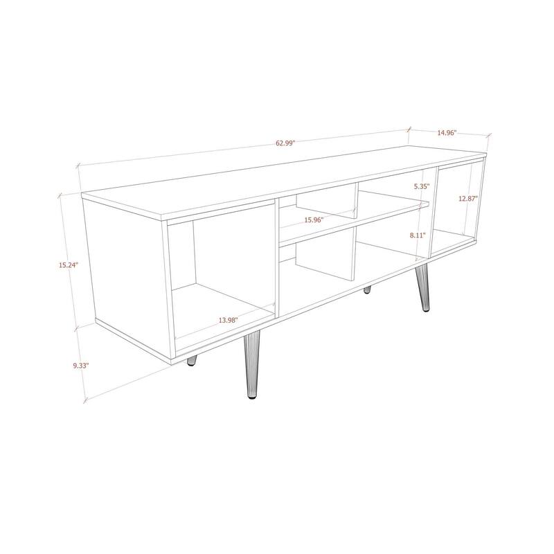 Theodore 62.99 In. Storage Media Cabinet Console