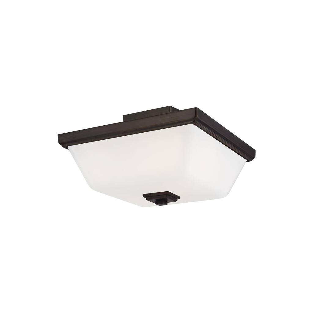 Sea Gull Ellis Harper Brushed 2-light Semi-Flush Mount