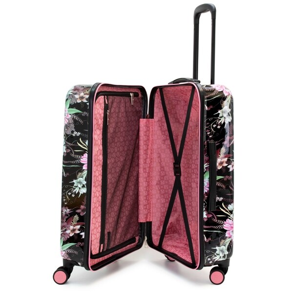 flower hard case luggage