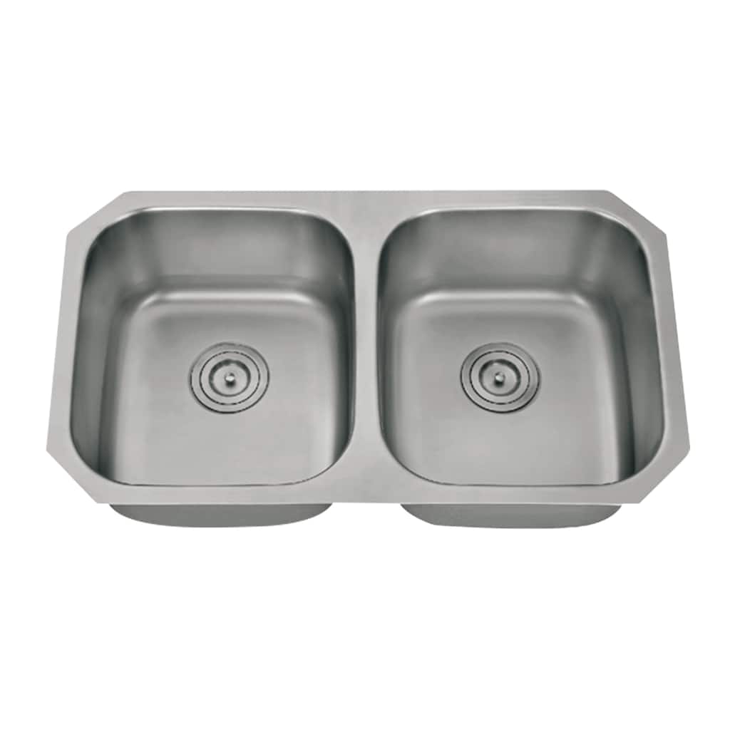 CB HOME 32" Classic Undermount 50/50 Double Bowl Kitchen Sink - 32''