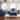 Roundhill Furniture Camero Fabric Pillowback 3-Piece Sofa Set in Navy Blue