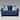 Roundhill Furniture Camero Fabric Pillowback Loveseat in Navy Blue