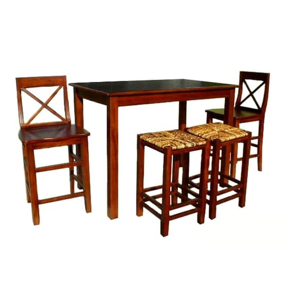 slide 1 of 3, Country Kitchen Bar Dinning Set 5 Pc
