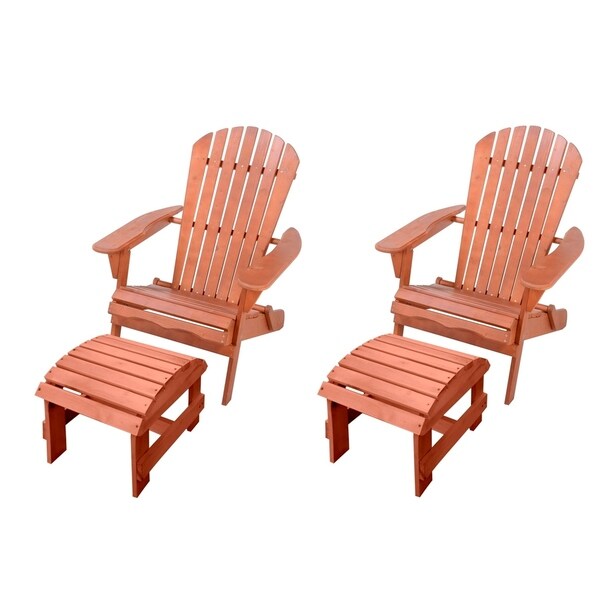 Shop Adirondack Chairs with Ottoman - Overstock - 30690382