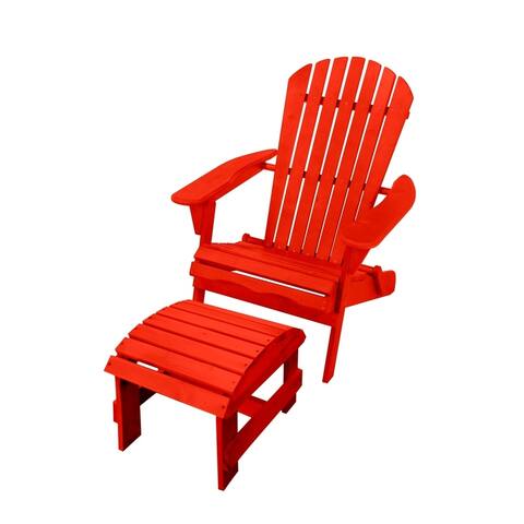 Adirondack Chair with Ottoman