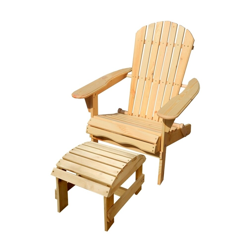 W UnlimitedAdirondack Chair with Ottoman | DailyMail