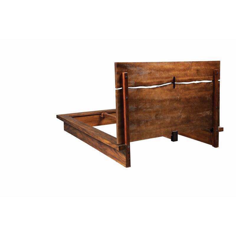Mallory Smokey Walnut and Coffee Bean Storage Platform Bed