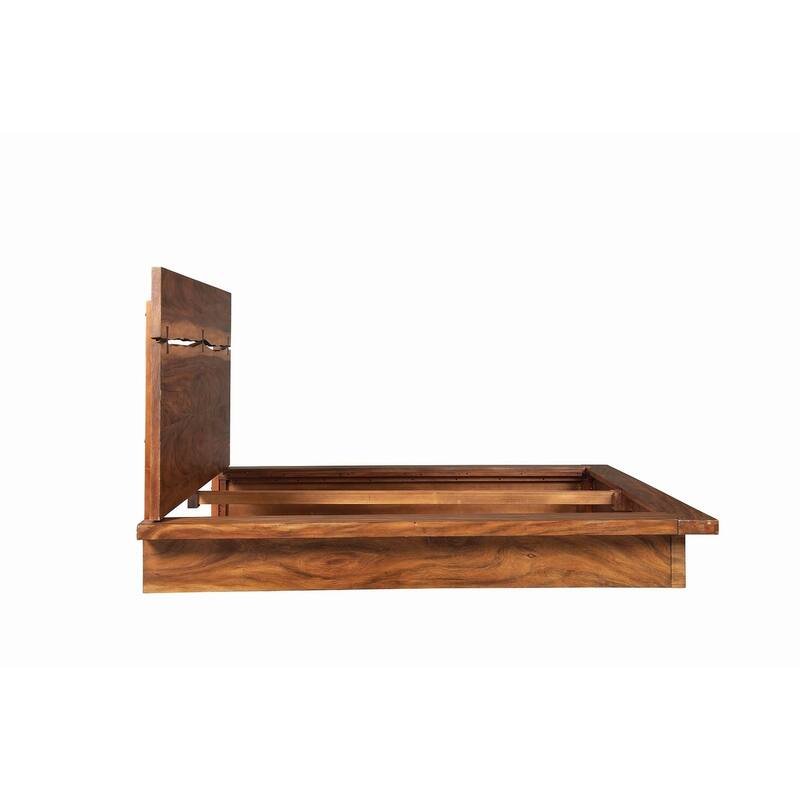 Mallory Smokey Walnut and Coffee Bean Platform Bed